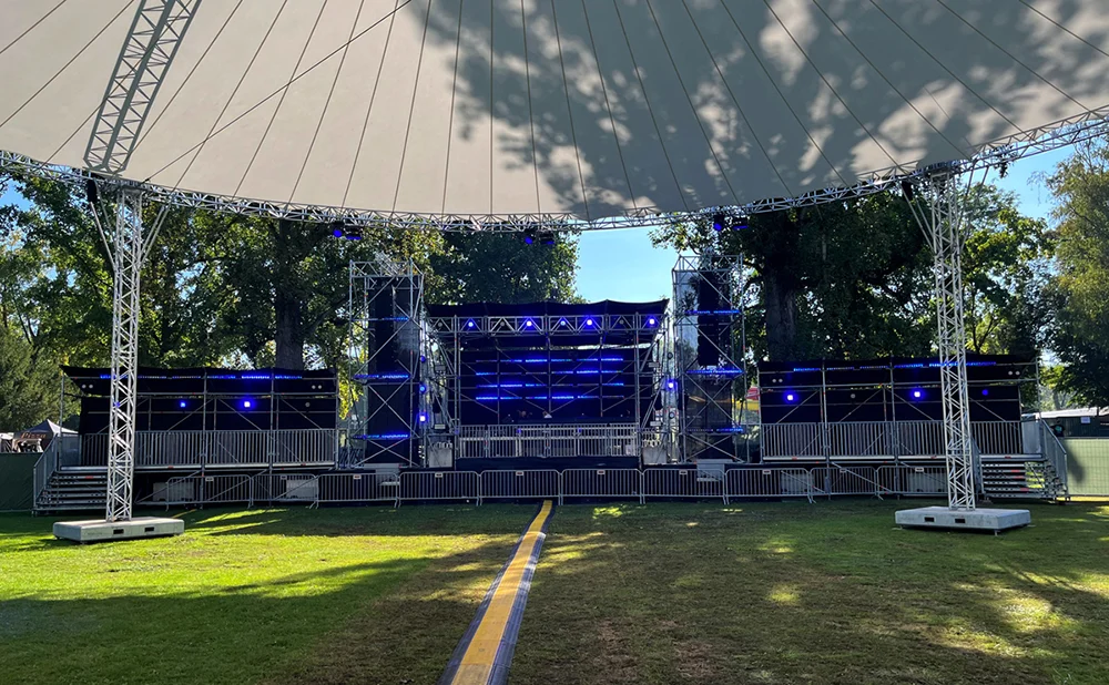 Die Ruhe vor dem Sturm: MKM Event war bei dem Festival Generaldienstleister – und sorgte für reibungslosen Ablauf / © Daniel Vollrath