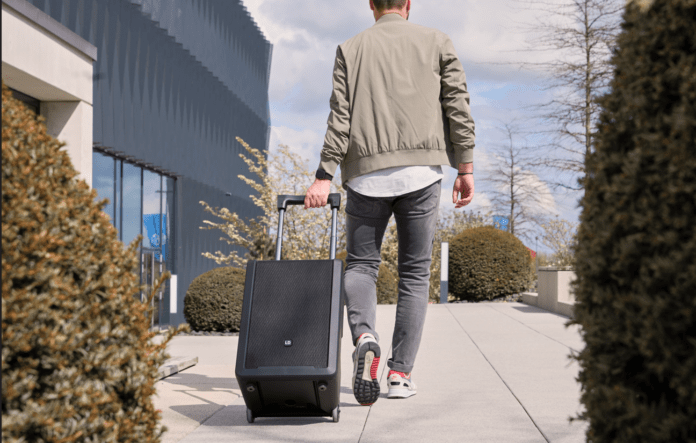 LD Systems Anny Akkulautsprecher mit Mixer und Funkmikrofonen