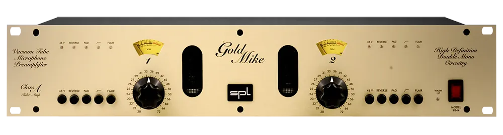 Röhren-PreAmp für Mikros der Extraklasse: Der SPL GoldMike 9844 Tube Dual Mic Preamp / © SPL