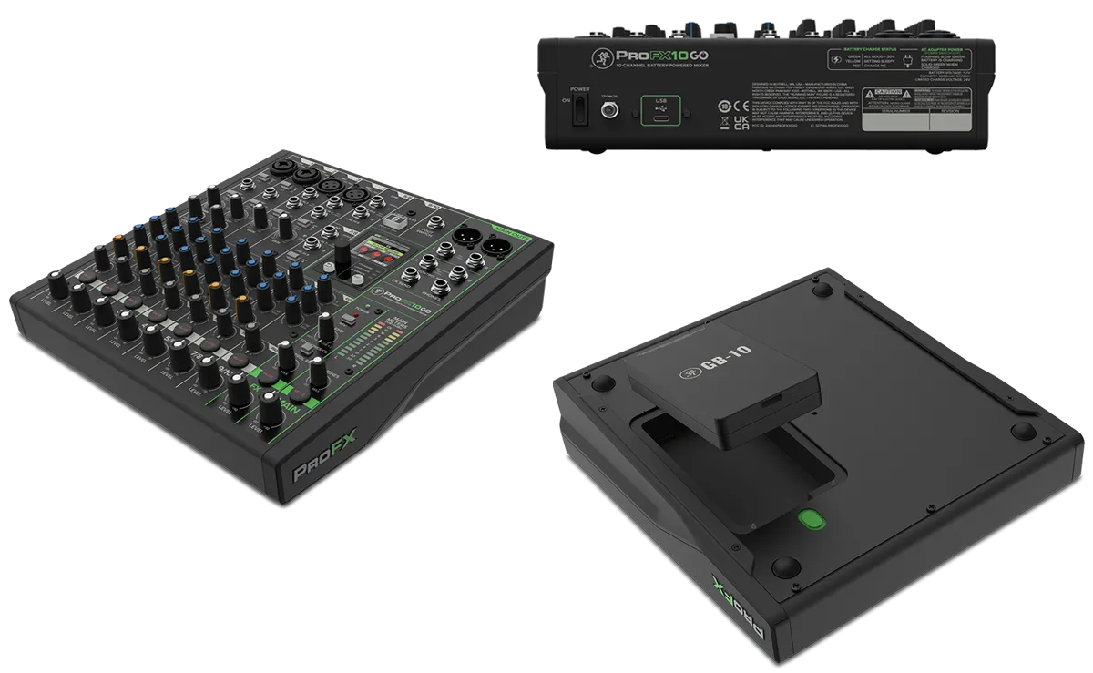 Back, Top und Bottom © Mackie