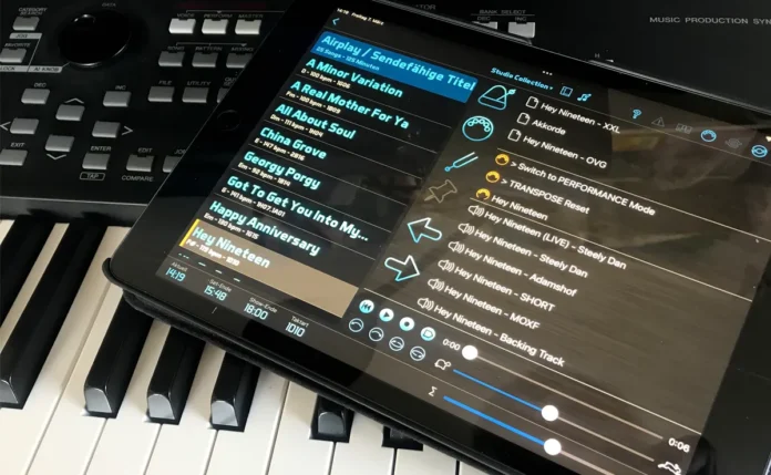 Die App Bandhelper mit MIDI – Befehlen © Chris Hinz